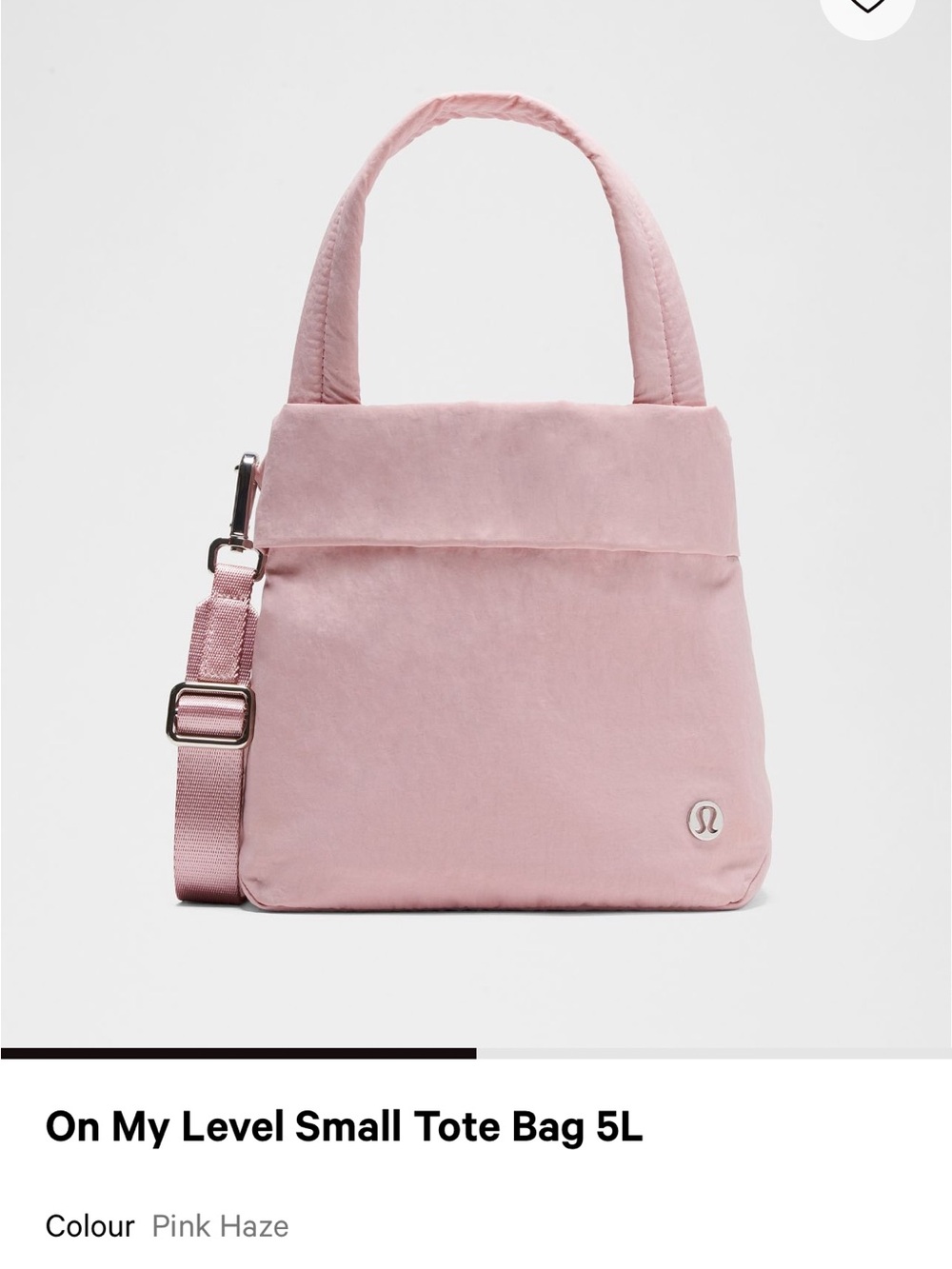 lululemon athletica Pink Haze Small Tote with tags